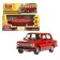 Metal machine "VAZ -2101", retro - model "Kopeika", doors, trunk, inertia, 12 cm, red are opened