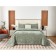 The bedspread with pillowcases Sofi de Marko "Rosalin", size 240x260 cm, 50x70 cm - 2 pcs, emerald color