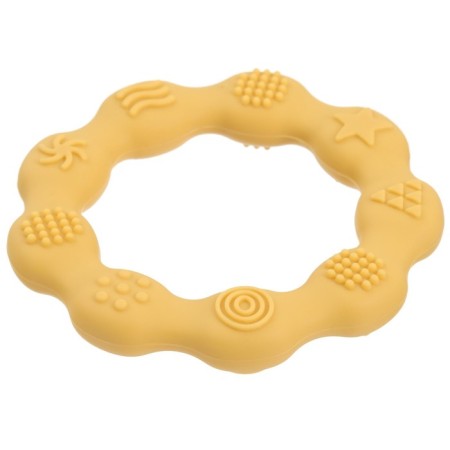 Silicone rejector "ring", yellow color, mum & baby-3