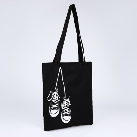 Bag Schoper "Sneakers", 35x0.5x40 cm, Department without lightning, without lining, Black-2