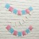 Garland on the rose and blue tape 300 cm