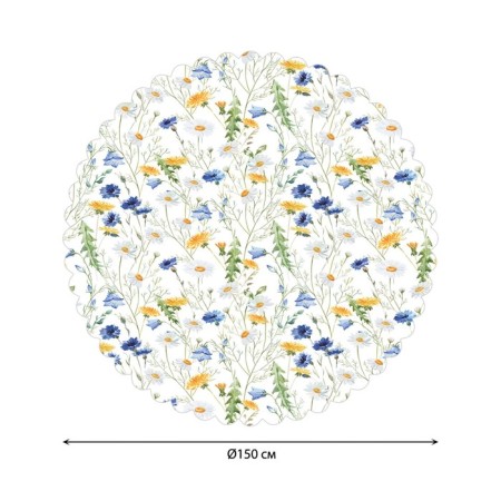 The tablecloth "Dreamy Spring", Round, Saten, D = 150 cm-1