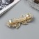 Hair hairpin "Libya" petals Galant, 9 cm, gold