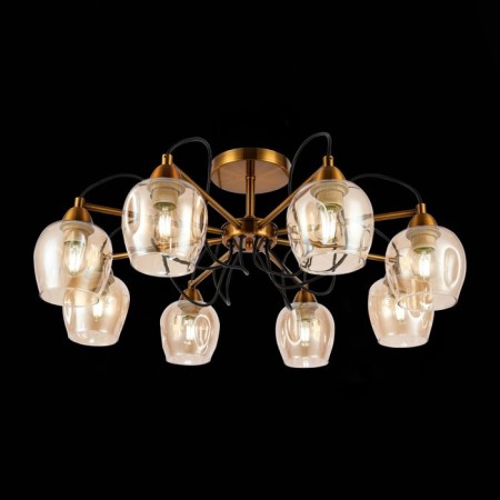 Ceiling EVOLUCE lamp. Sle110002-08. Acro. 8x60 watts, E27, 75x75x29 cm, bronze color-1