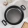 Consul, 3 l, 3 l, d = 24 cm, glass cover, plastic handles, anti-stick coating, black color, black