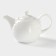 Porcelain teapot with heating on the bamboo stand Bellatenero “Strips”, 850 ml, white color