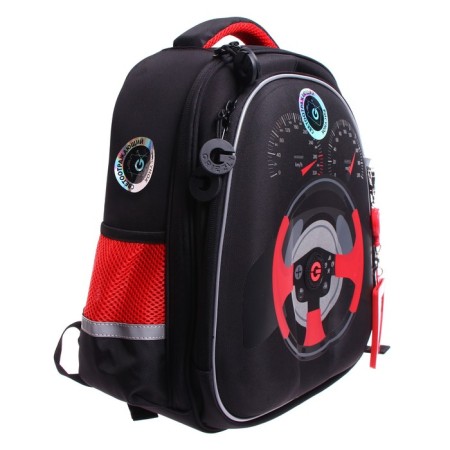 Frame backpack, 36 x 28 x 20 cm, Grizzly RAZ-387, + BREECH BAIDG Black/Red RAZ-387-4_1-1