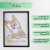 Photo frame plastic 21x30 cm 5 series, black