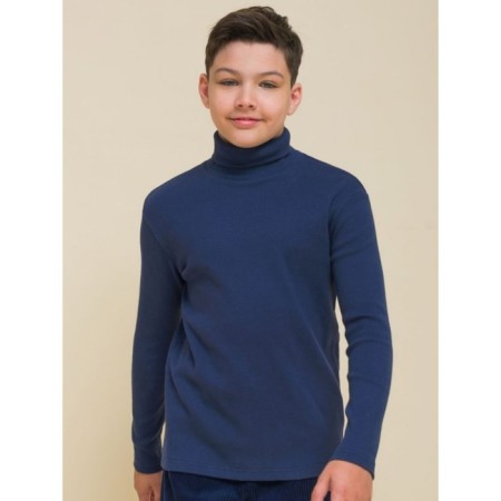 Turtleneck for a boy Pelican, height 122 cm, dark blue color