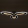 Luer with DPD 1095/3bk LED 114W Dimmer black 50x50x8 cm Bayerlux