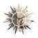 Watching interior, 3D "Sun", silent, sticker, large, 40 x 40 cm