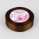 Satin tape, 25 mm × 23 ± 1 m, color dark brown No. 32