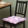 Siddle on the chair Ethel "Flowers" centered siren, 40x40 cm, 100% p/e