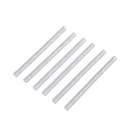 The adhesive rods of the tundra, 7 x 100 mm, silver with sparkles, 6 pcs.-4