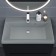 Sink uperwood Classic quartz 70 cm, quartz, gray matte, platinum