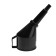 Fuel and fourth funnel with a net, collapsible, black, 125 mm