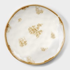 Porcelain shade Organic Gold, D = 18 cm, white color