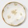 Porcelain shade Organic Gold, D = 18 cm, white color