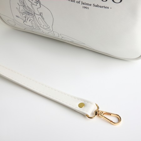 Women's bag over the shoulder Textura, small, white color-6