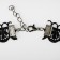 Choker "Madam" placket beads, black color, l = 31 cm