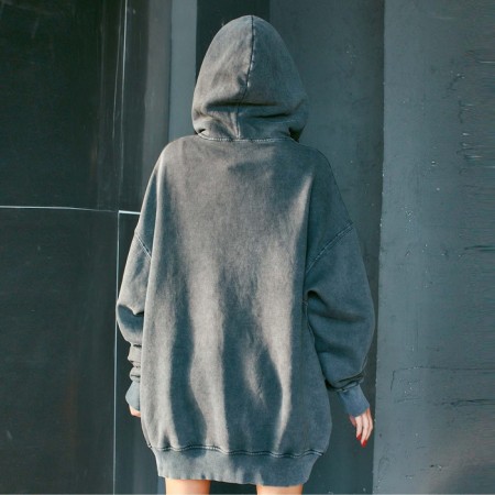 Women's sweatshirt was launched, the color is black, the size of one size (42-46)-3