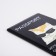 Cover for passport, black color