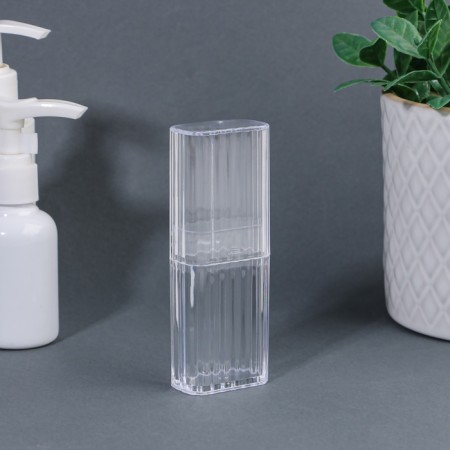 Organizer for storage, with a lid, 10.4 × 3.8 × 2.1 cm, the color is transparent-3