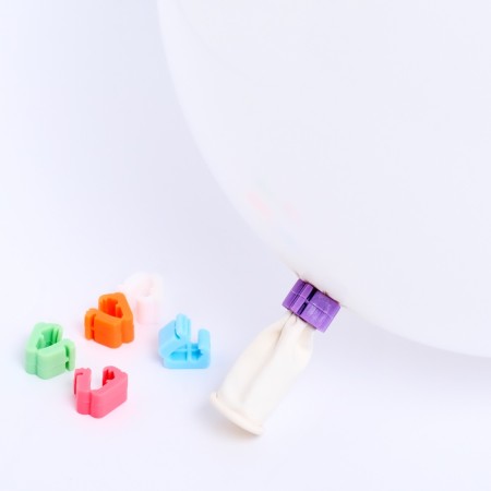 Clips for balloons, set 50 pcs., Mix color-3