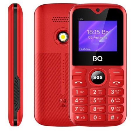 Cell phone BQ M-1853 Life Red Black-1