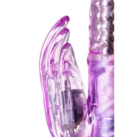 Vibrator with Cliter-Toyfa A-Toys High-Tech Fantasy, TPE, Violet color, 22 cm-2