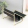 Claus for trifles metal, leatherette 4 tiers "Scandy" black 20.5x20x14.5 cm