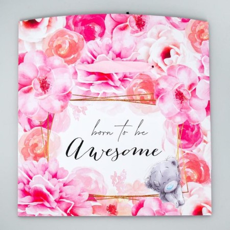 Package-Korobok, 20x28x13 cm "Born to be Awesome", packaging, me to you-1