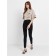Women's jeans with a high landing CONTE ELEGANT SKINNY, size S, color Washed Black