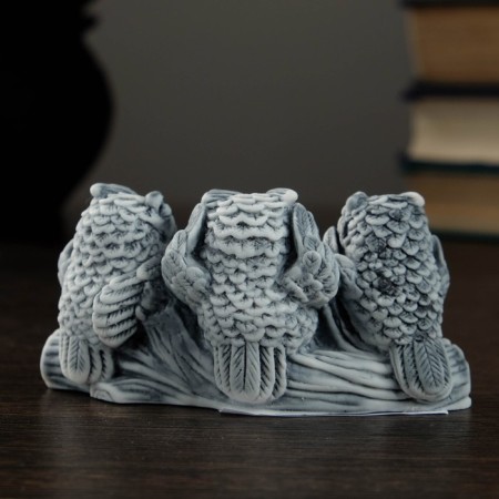 Souvenir "Three Owls" 10cm-2