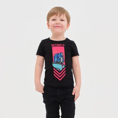 Children's T-shirt "Autobots", Transformers, height 86-92, black