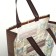 Household bag without fastening, beige color