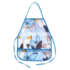 Фартук для труда 490 х 390 мм, (рост 116-146), ФДТ-3 BUTTERFLIES, голубой