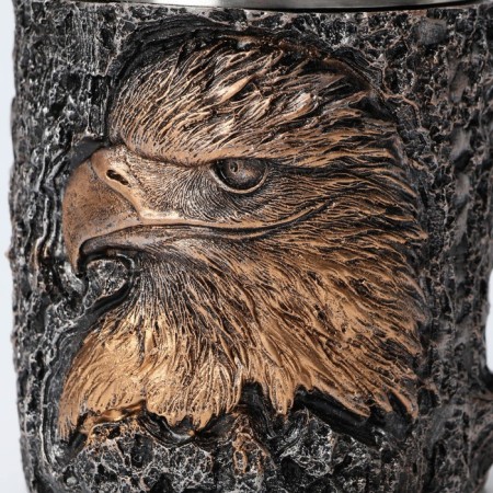 Stainless steel mug "eagle", 400 ml-1