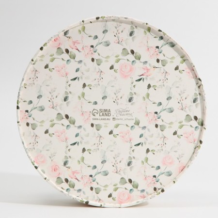 Box for Makarun, confectionery packaging tube with a window, “Blossom with happiness” 20 x 20 x 5 cm-2