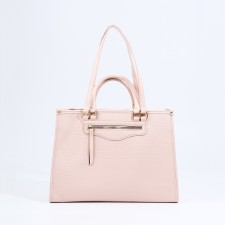 Bag Female Tout with zipper, pink color