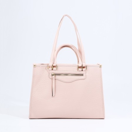 Bag Female Tout with zipper, pink color