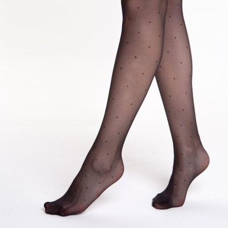 Women's tights minimi la sfera 20 Den (in polka dots), Nero color (black), size 2-5