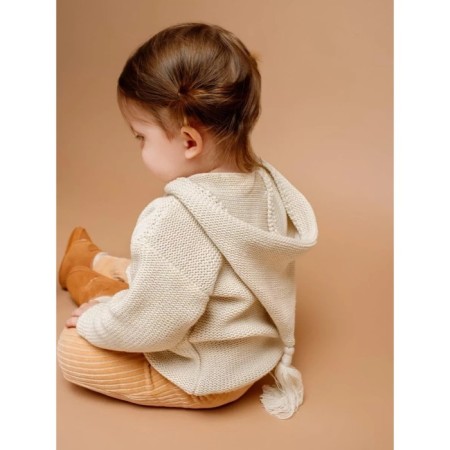 Sweater Children's Knitted Amarobaby Brush, height 86 cm, milk color-8