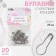 Pins with round end, 22 mm, 20 pcs, silver color