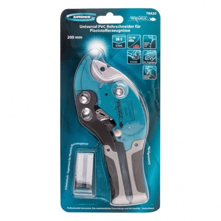 Scissors for PVC products GROSS 78420, D = 36 mm, 2-component handles, SK5-3