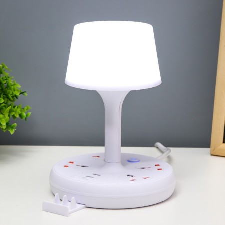 Board Lamp "ERA" LED 5W 3000K-6000K 4 outlet 2xUSB2.0 MIX 15x15x22cm RISALUX-2