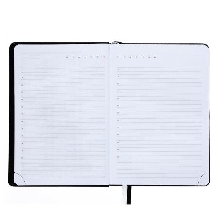 Leduced Diary A5, 160 sheets, Devente.message. Tervas, hard cover of artificial leather, lies, block 70 g/m2-7