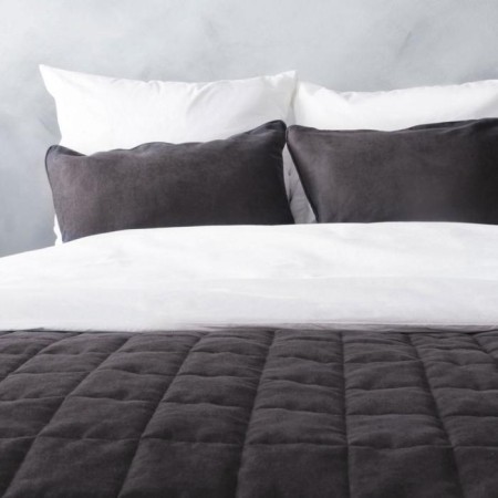 Cover with pillowcases "Soft", size 250x270 cm, dark gray color-2