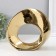 Souvenir Ceramics "Abstraction. Ring" Gold 23x8.5x21.5 cm