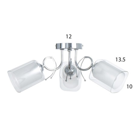 Ramona chandelier 3he27 40t chrome 50x50x25 cm Bayerlux-3
